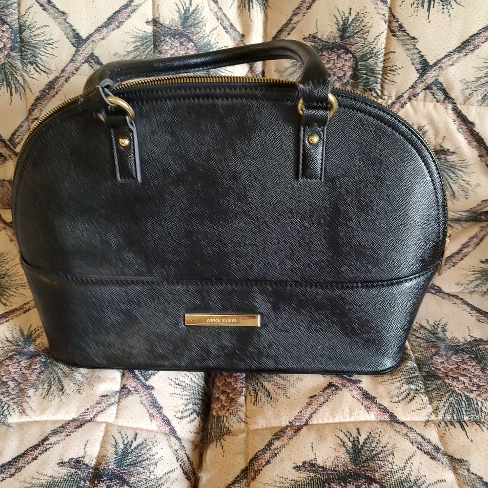 Anne Klein Shimmer Down Satchel Handbag